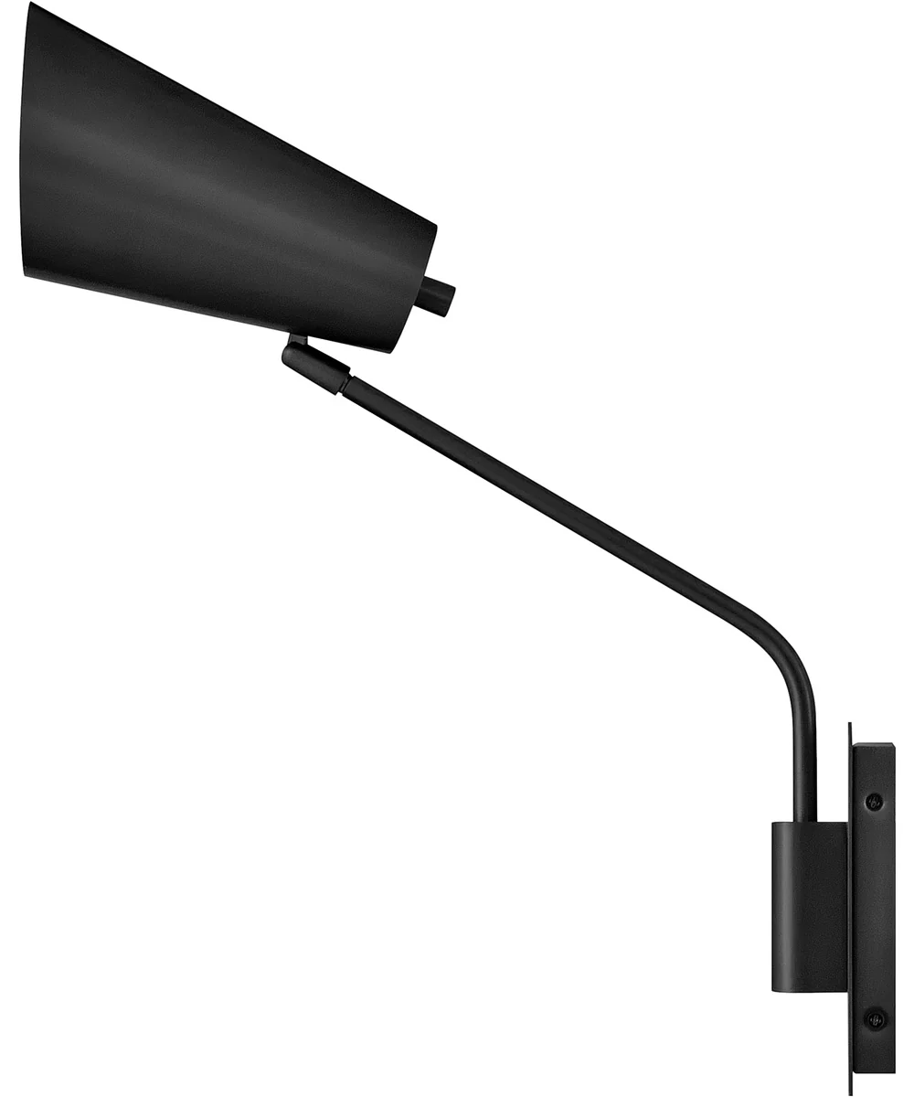 Bray 1-Light Medium Swing Arm Single Light Sconce in Black - Image 10