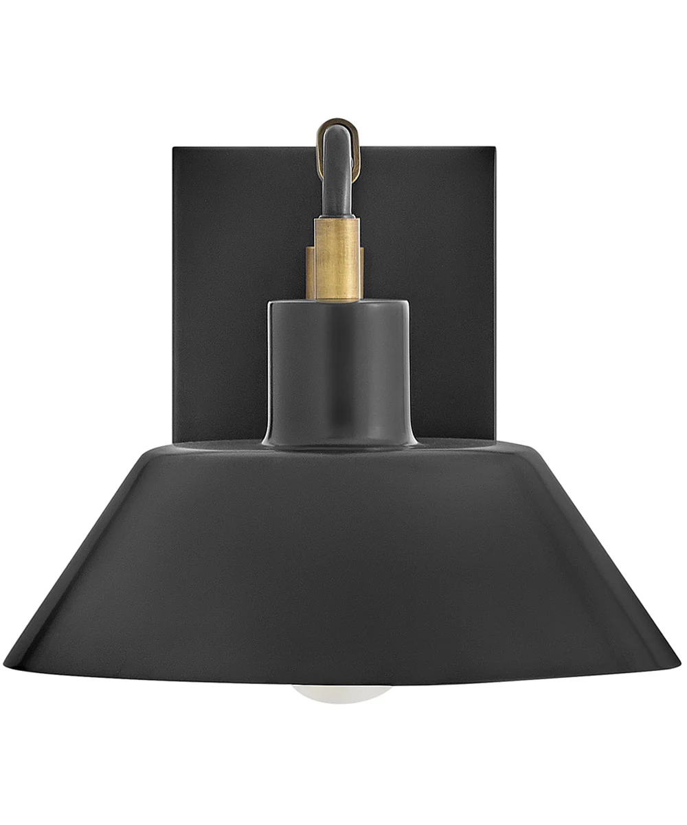 Brewster 1-Light Small Wall Mount Barn Light in Black Oxide - Image 4