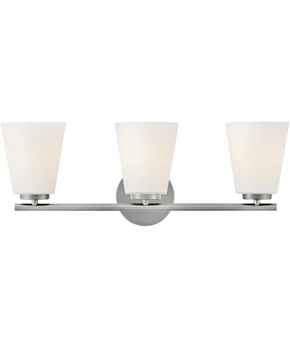 Bri 3-Light Medium Three Light Vanity in Brushed Nickel - Image 2