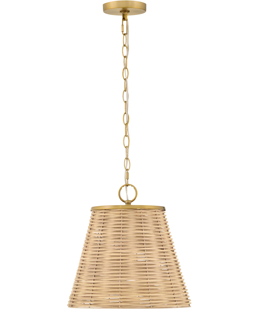 Brynn 1-Light Medium Pendant in Lacquered Brass - Image 2