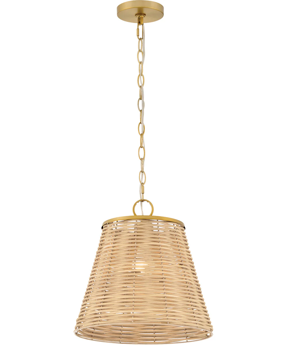Brynn 1-Light Medium Pendant in Lacquered Brass - Image 3