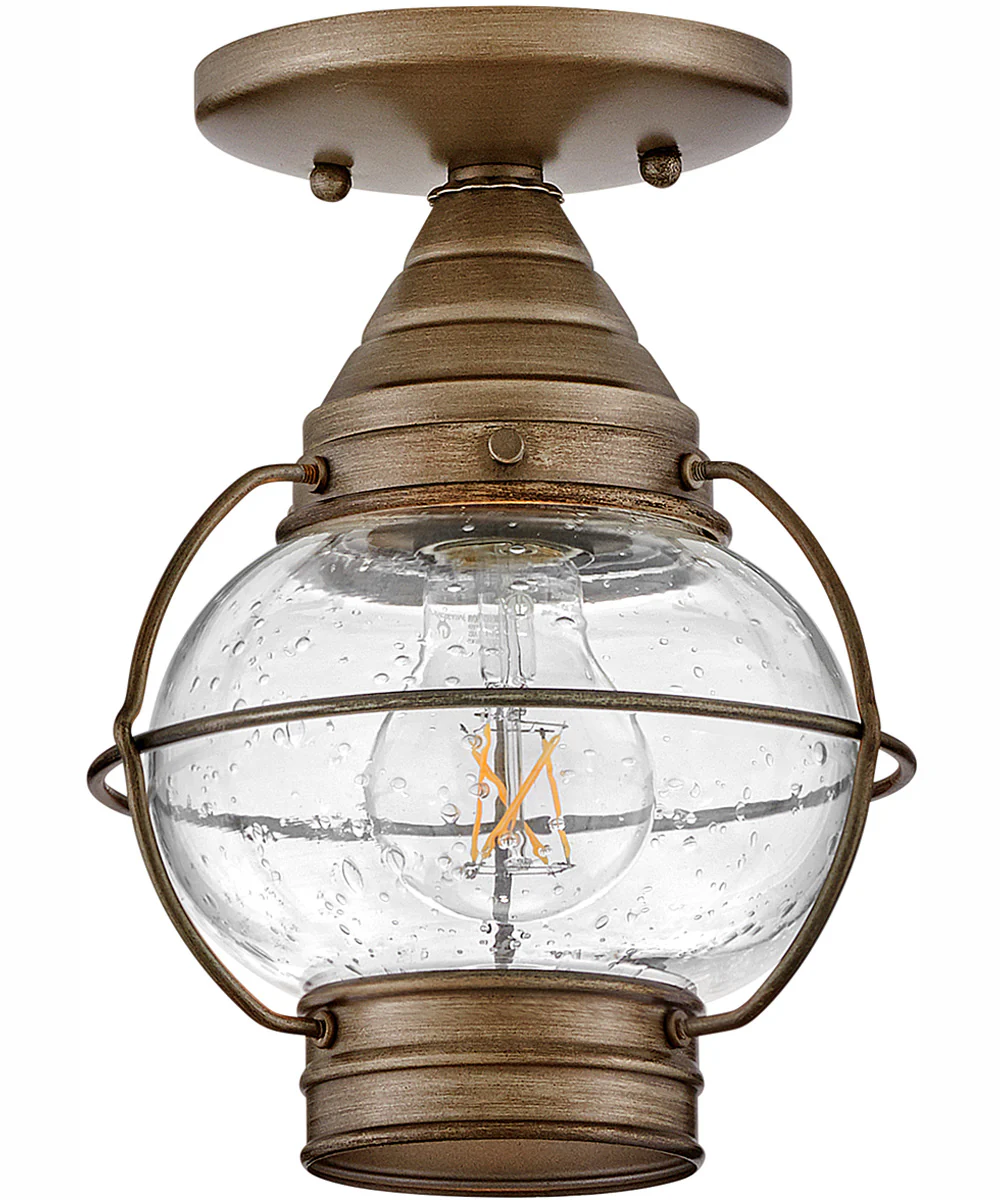 Cape Cod 1-Light Small Convertible Flush Mount in Burnished Bronze - Image 2