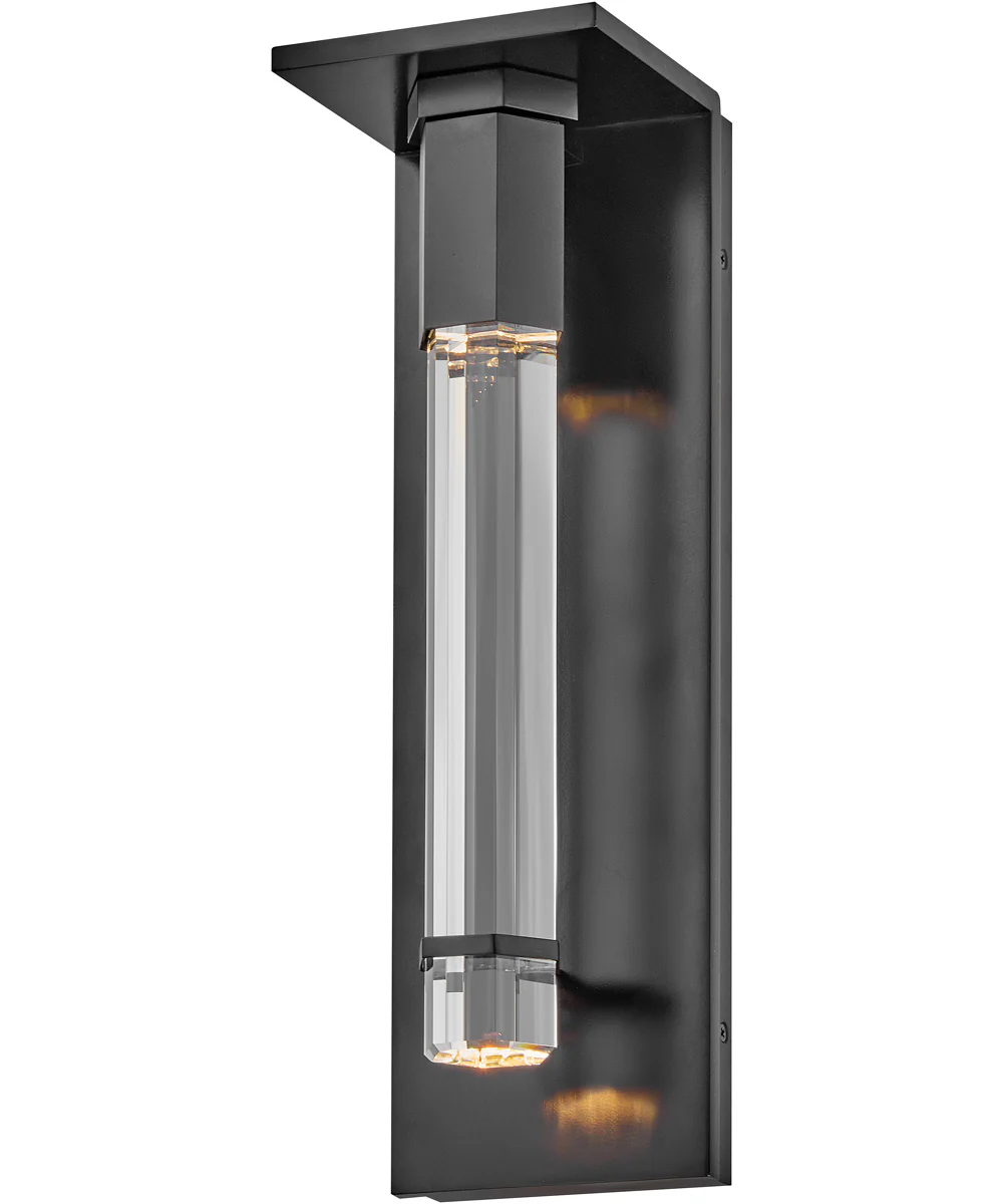 Cecily LED-Light Medium Wall Mount Lantern in Black - Image 5