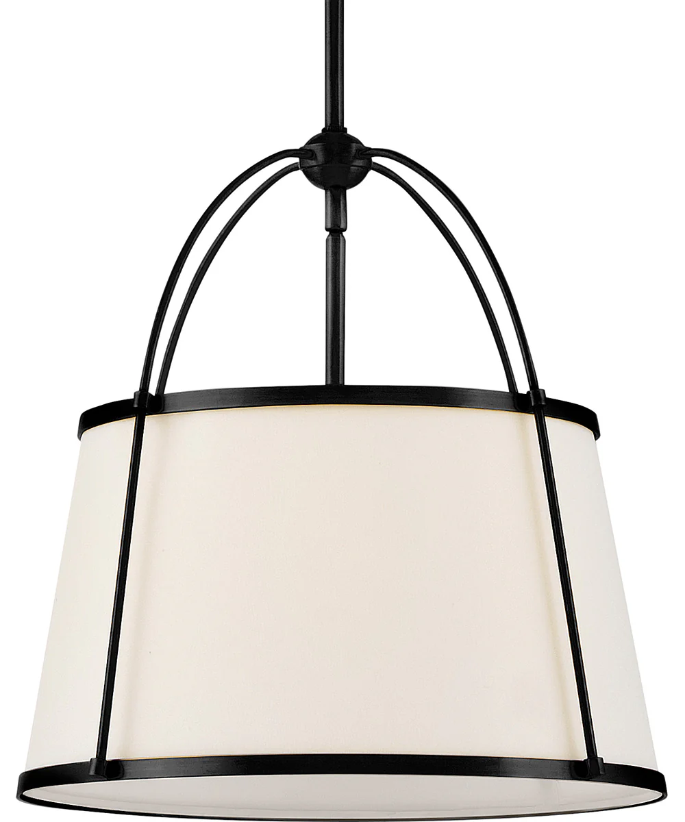 Clarke 1-Light Large Drum Pendant in Black - Image 5