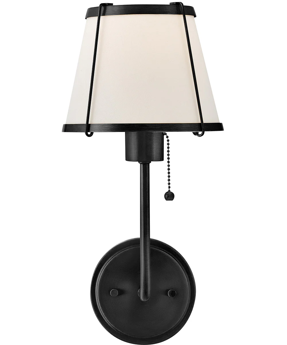 Clarke 1-Light Medium Single Light Sconce in Black - Image 4