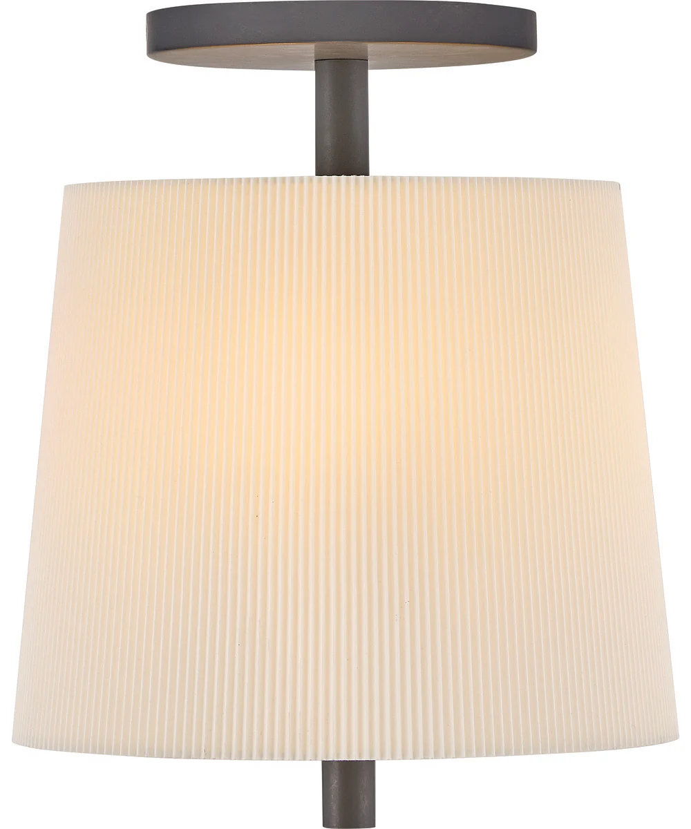 Clive 3-Light Small Semi-Flush Mount in Slate Bronze - Image 3