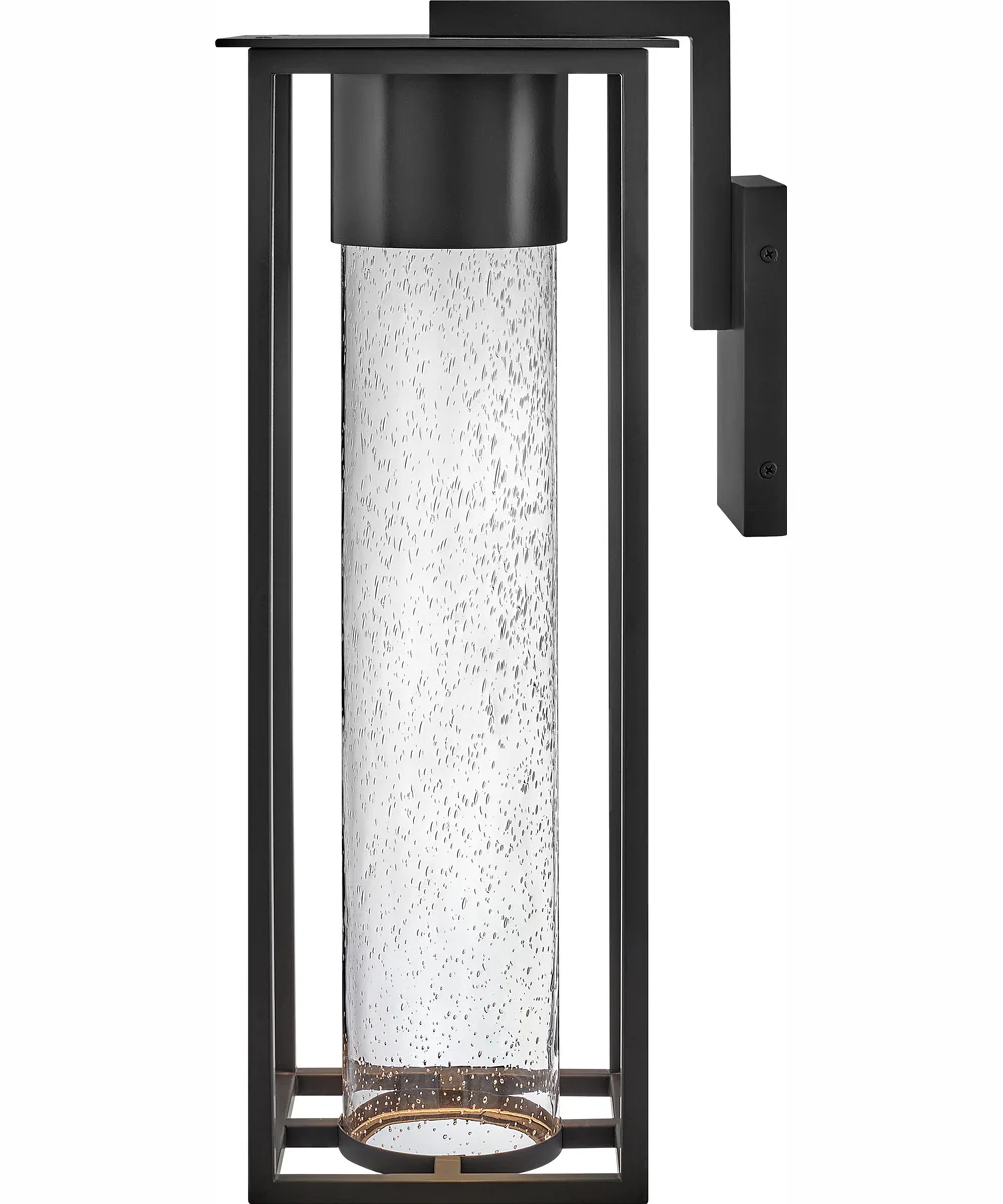 Coen Coastal Elements 1-Light Large Wall Mount Lantern in Black - Image 4