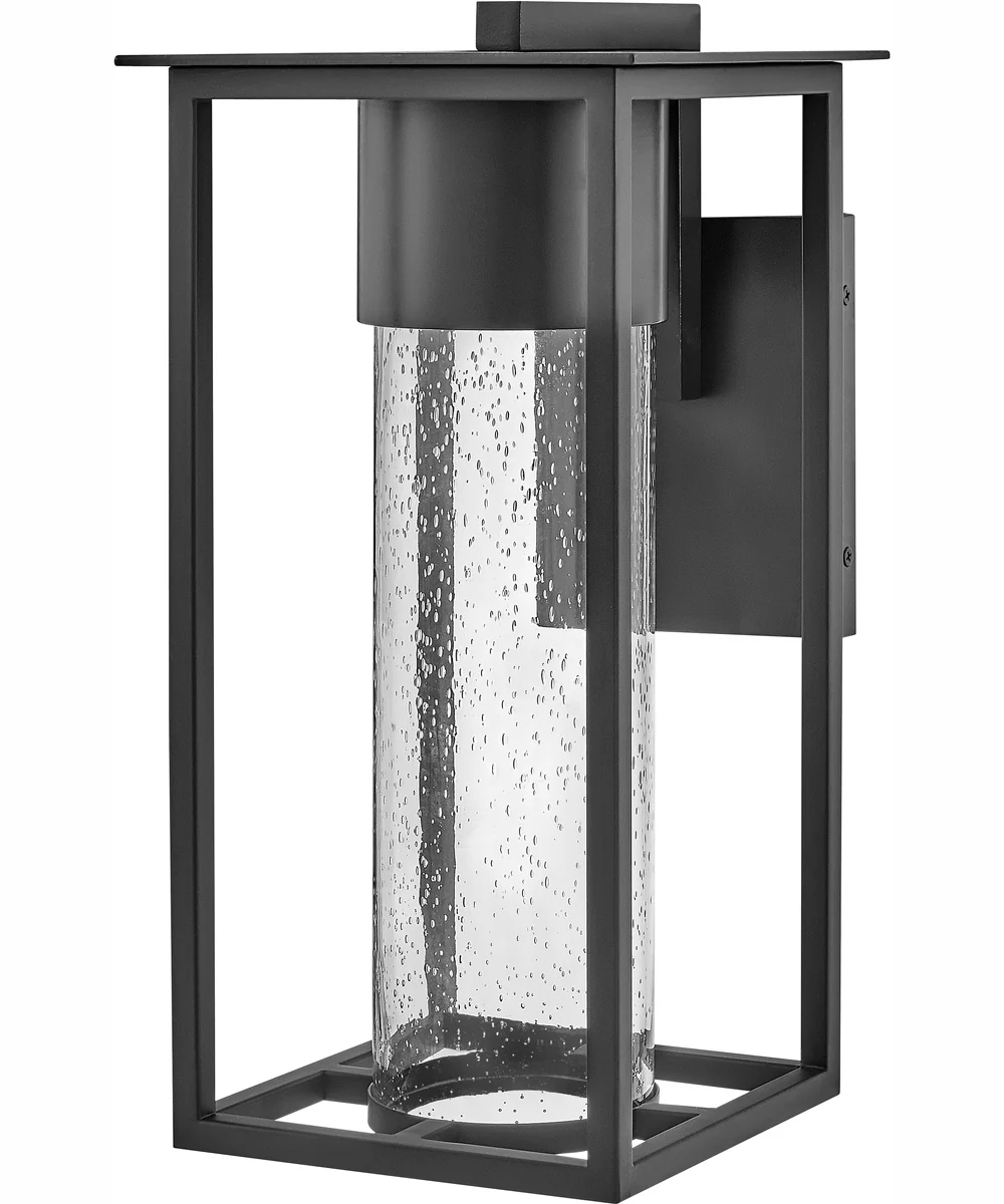 Coen Coastal Elements 1-Light Medium Wall Mount Lantern in Black - Image 2