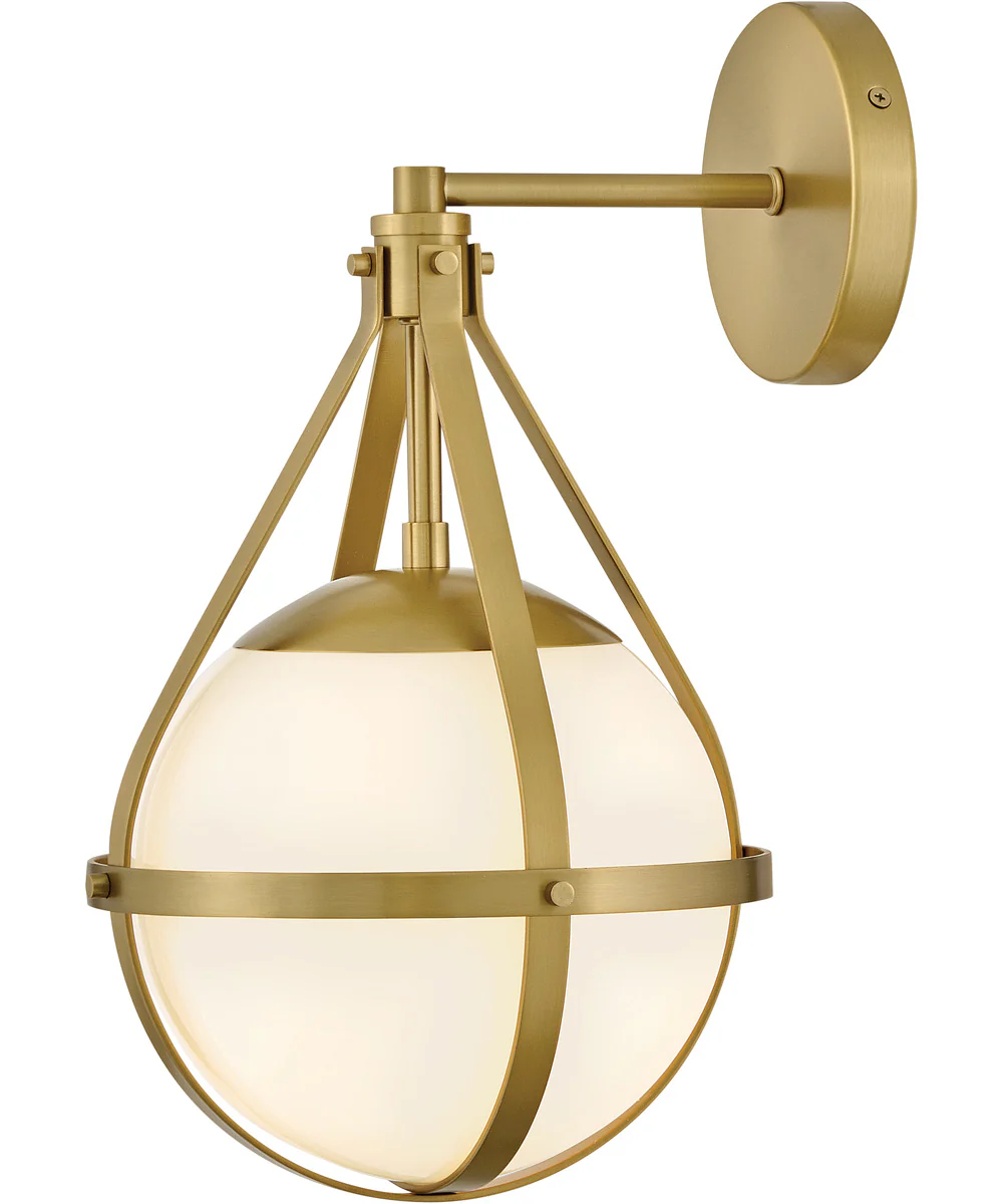 Colby 1-Light Small Single Light Sconce in Lacquered Brass - Image 2