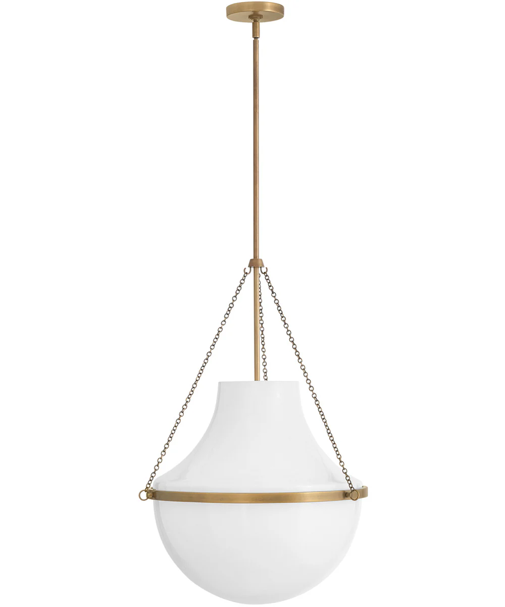 Collins 1-Light Large Pendant in Heritage Brass - Image 2