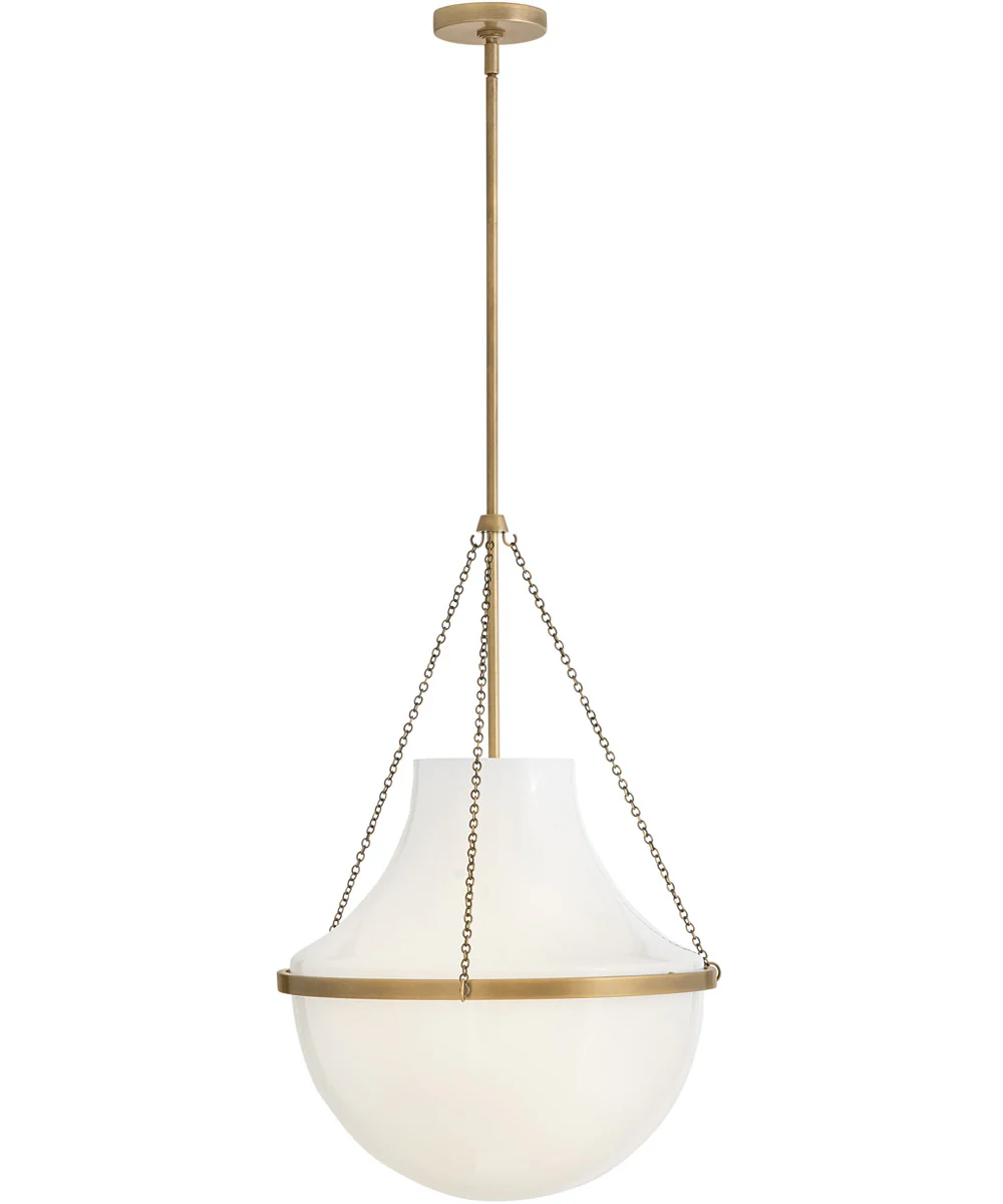 Collins 1-Light Large Pendant in Heritage Brass - Image 5