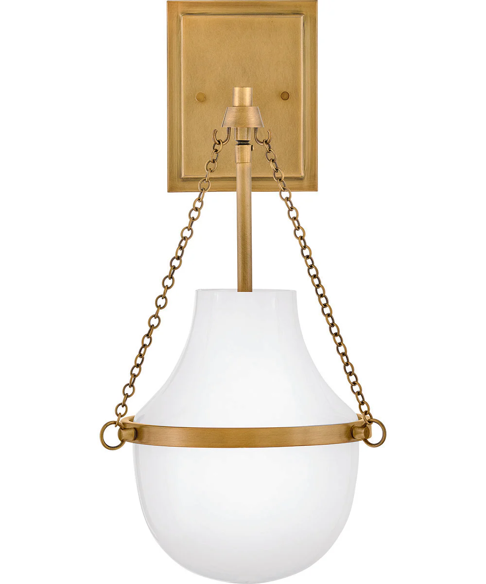 Collins 1-Light Medium Single Light Sconce in Heritage Brass - Image 2
