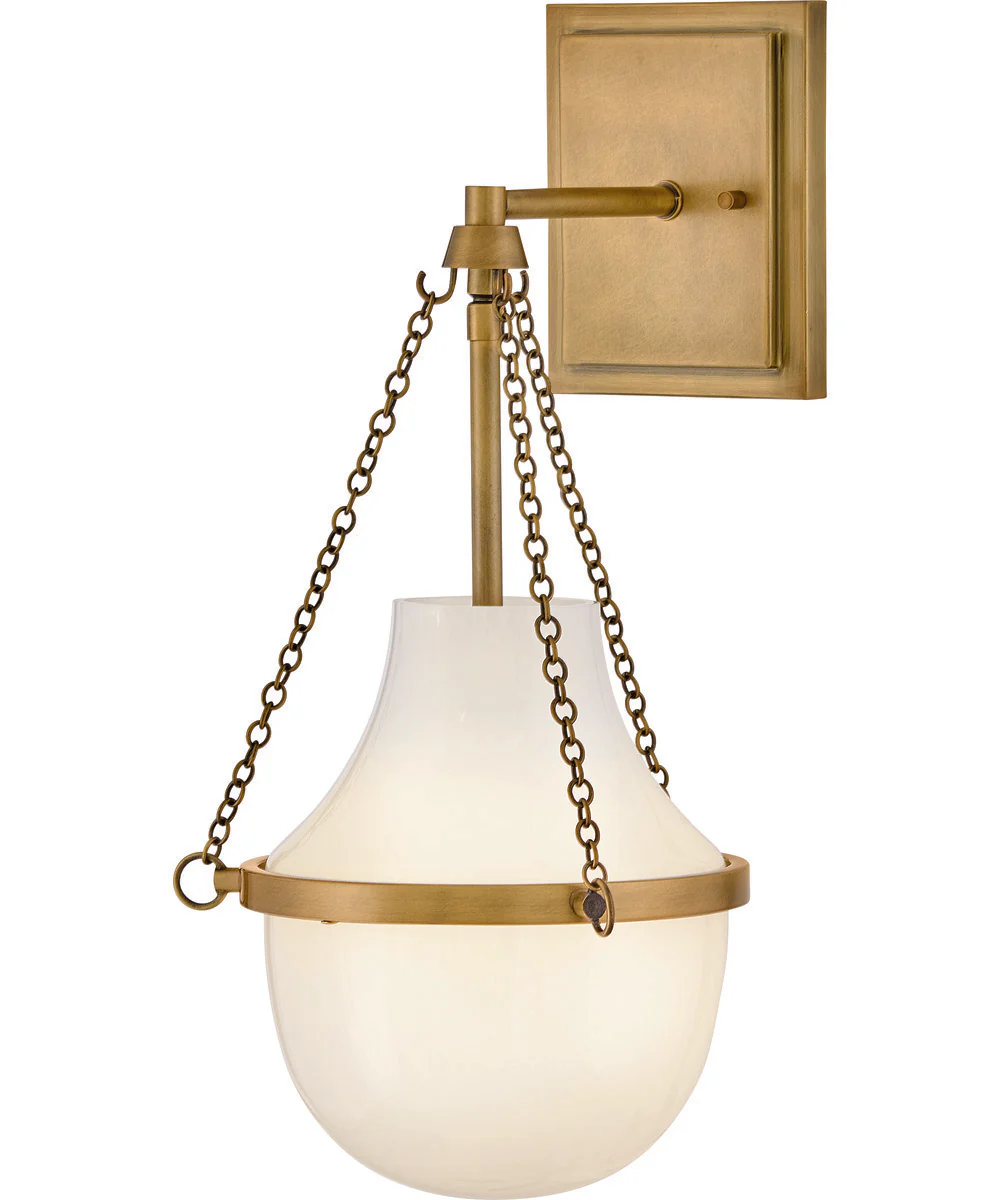 Collins 1-Light Medium Single Light Sconce in Heritage Brass - Image 3