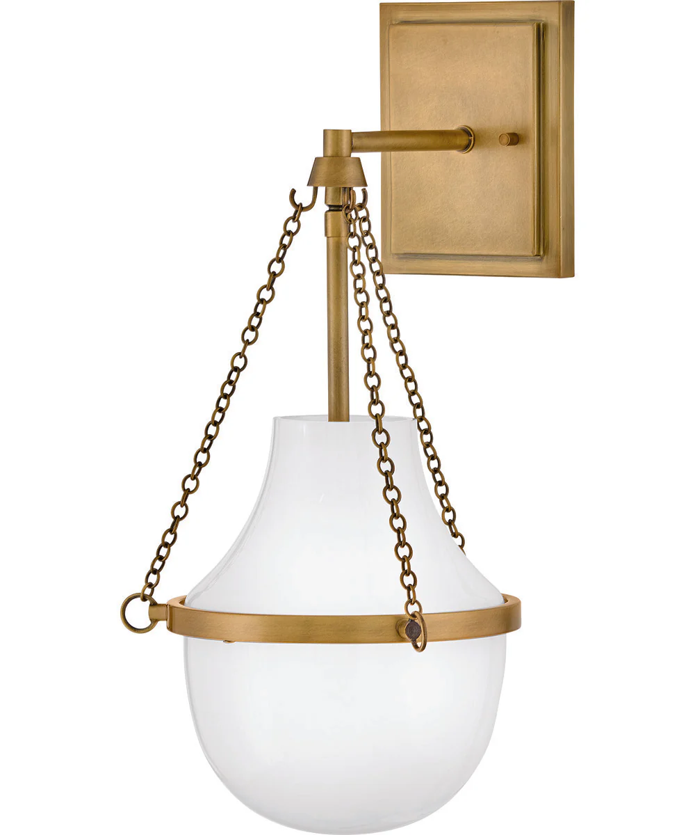 Collins 1-Light Medium Single Light Sconce in Heritage Brass - Image 4