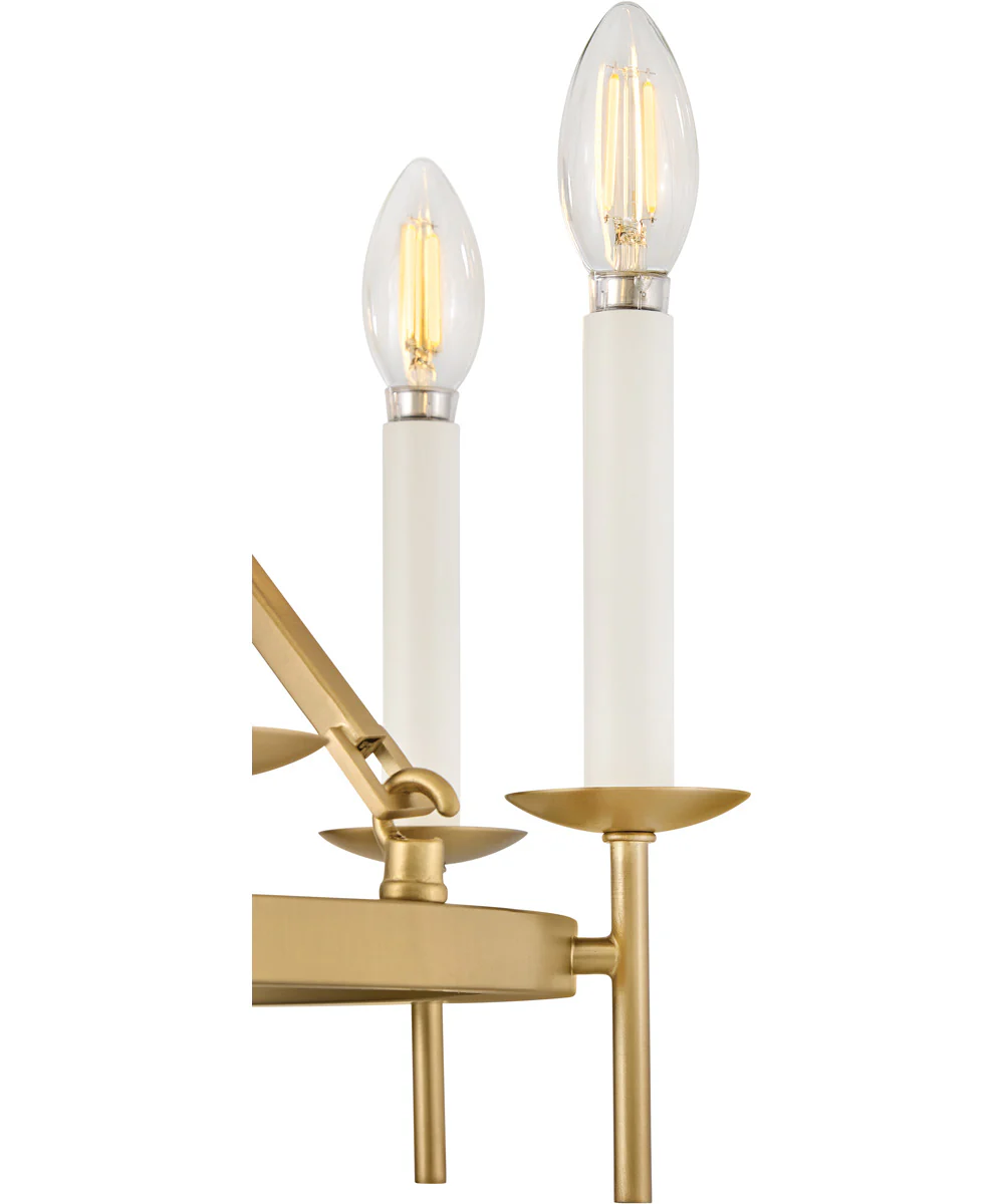 Copley 9-Light Medium Ring Chandelier in Lacquered Brass - Image 5