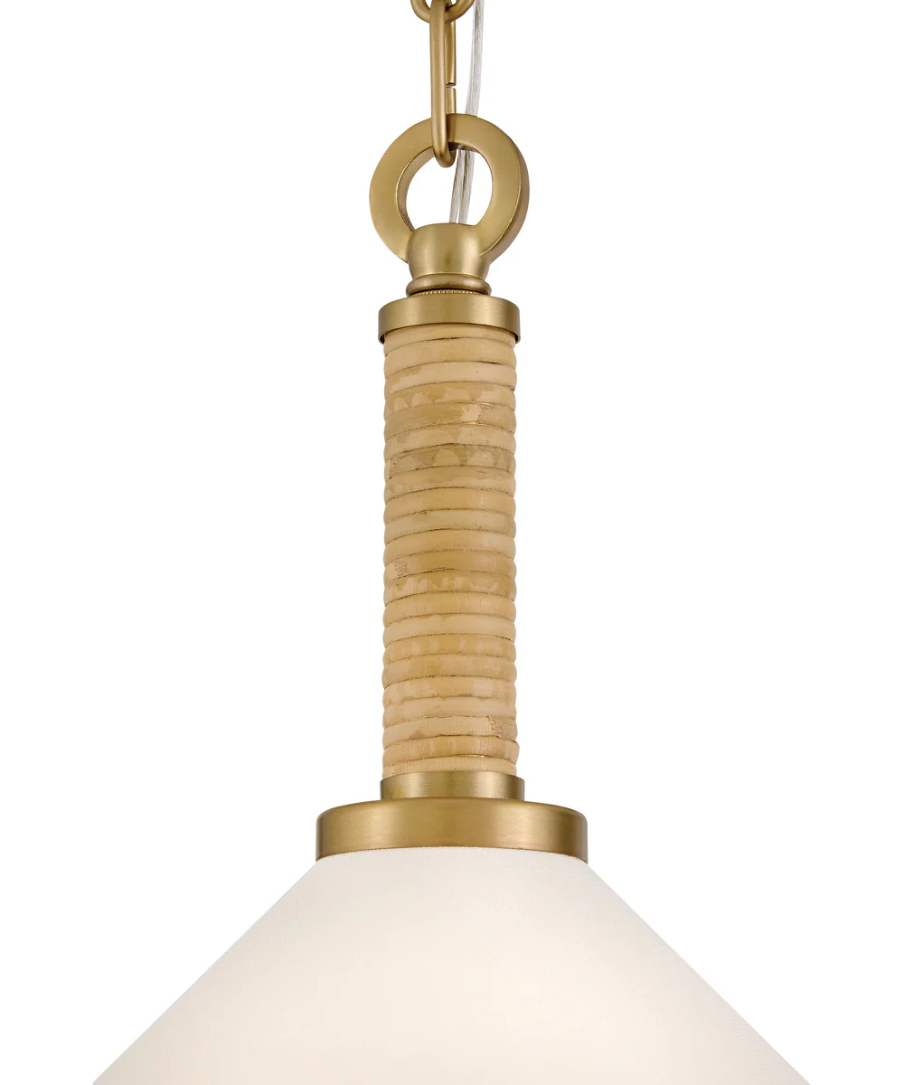 Cove 1-Light Medium Pendant in Lacquered Brass - Image 4