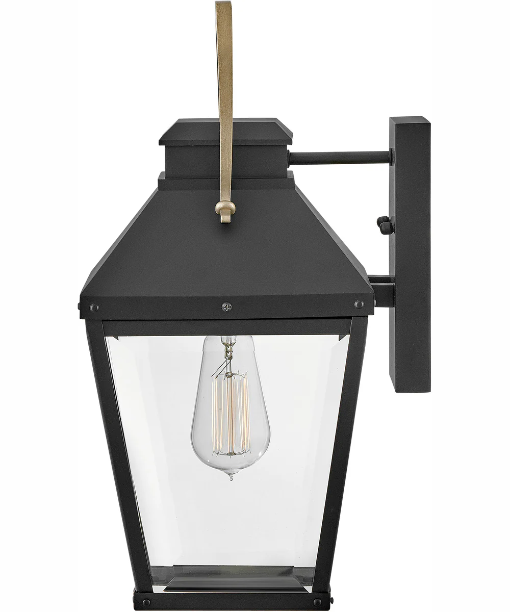 Dawson 1-Light Small Wall Mount Lantern in Black - Image 4