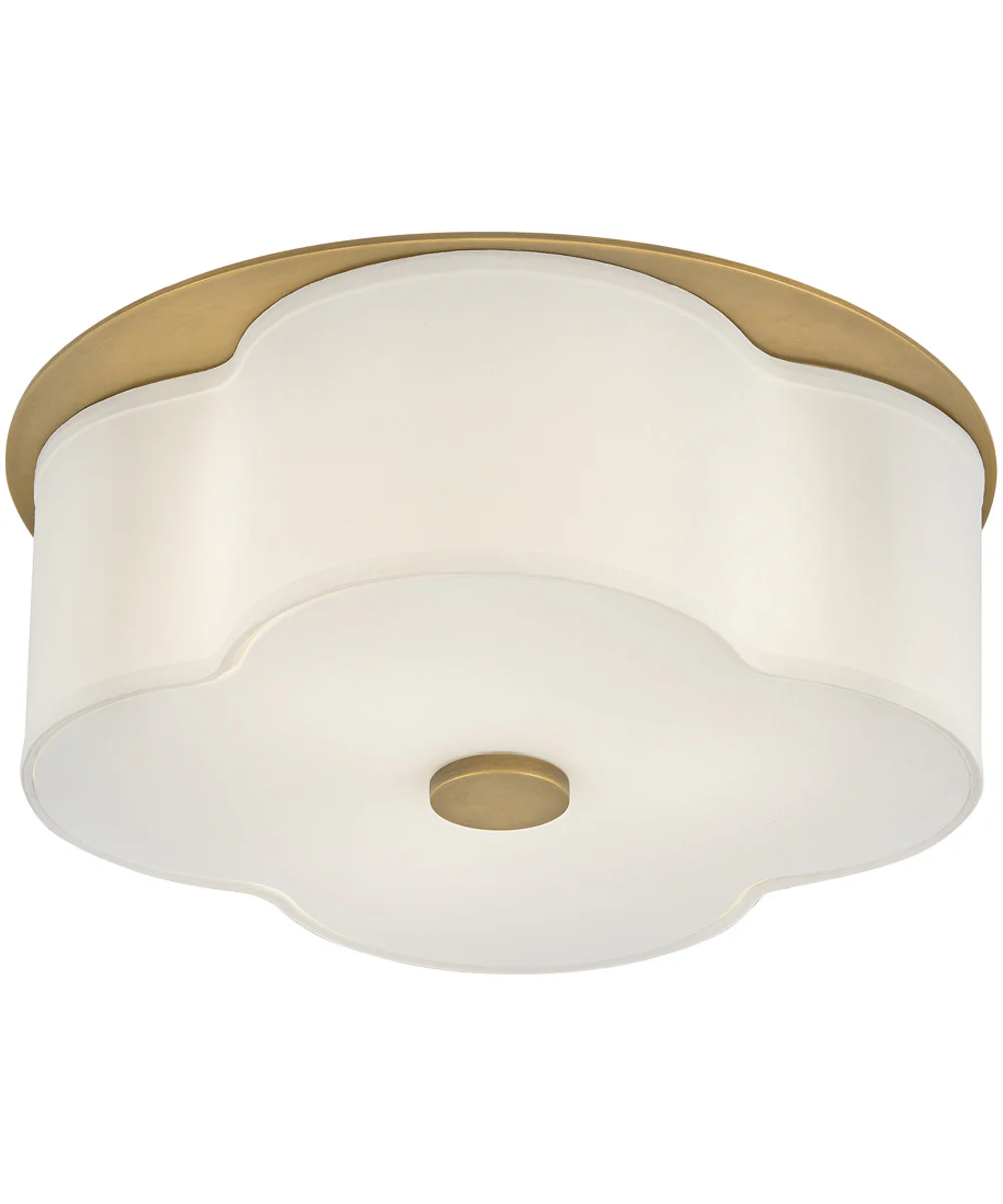 Delaney 3-Light Medium Flush Mount in Heritage Brass - Image 4