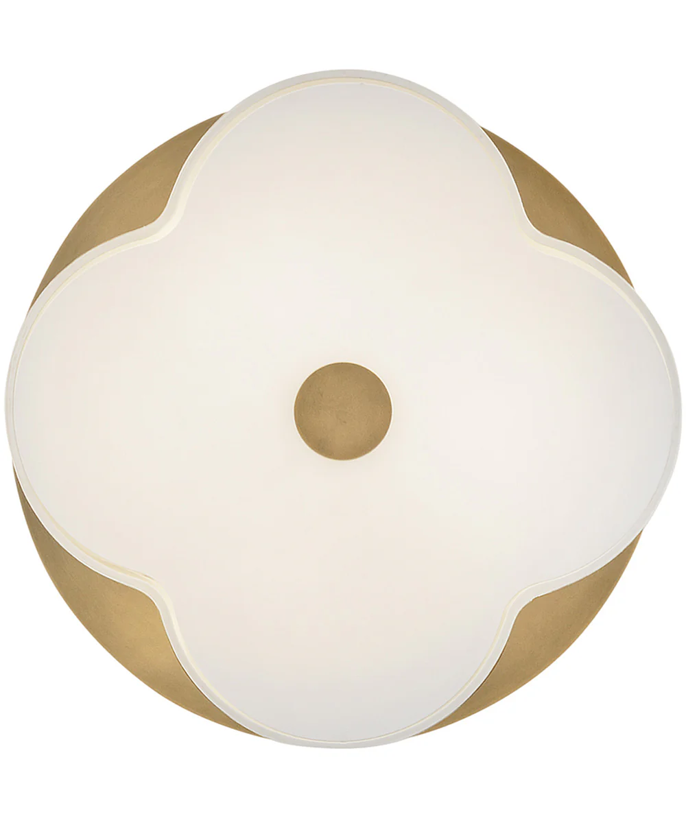 Delaney 3-Light Medium Flush Mount in Heritage Brass - Image 5