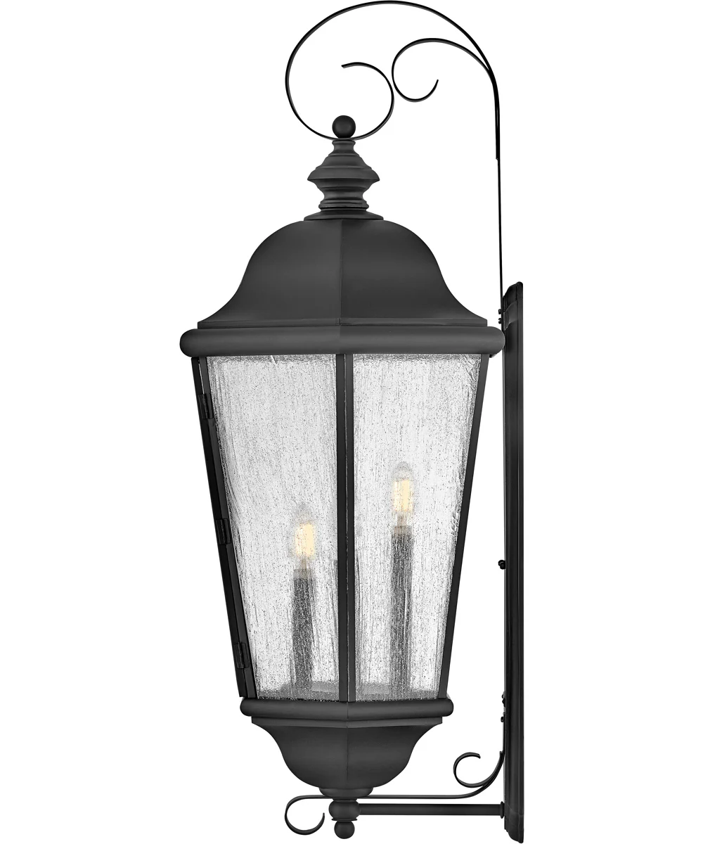 Edgewater 4-Light Extra Large Wall Mount Lantern in Black - Image 5