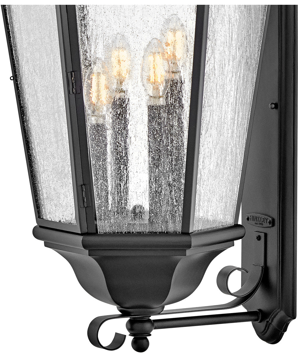 Edgewater 4-Light Extra Large Wall Mount Lantern in Black - Image 6