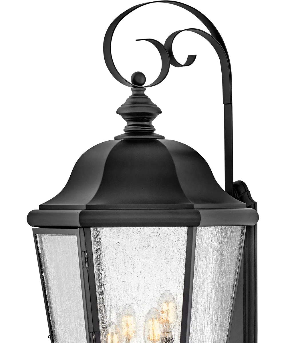 Edgewater 4-Light Extra Large Wall Mount Lantern in Black - Image 7