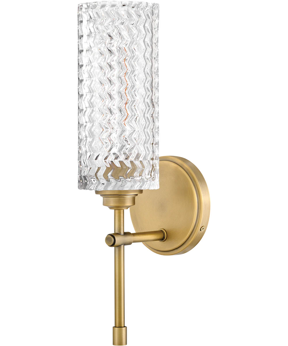 Elle 1-Light Medium Single Light Sconce in Heritage Brass - Image 2