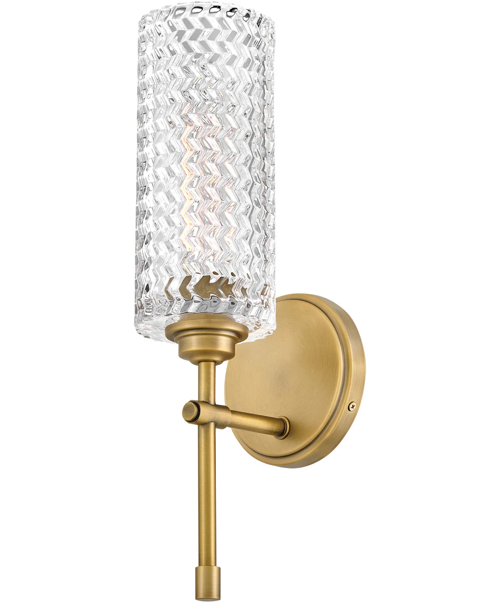 Elle 1-Light Medium Single Light Sconce in Heritage Brass - Image 3