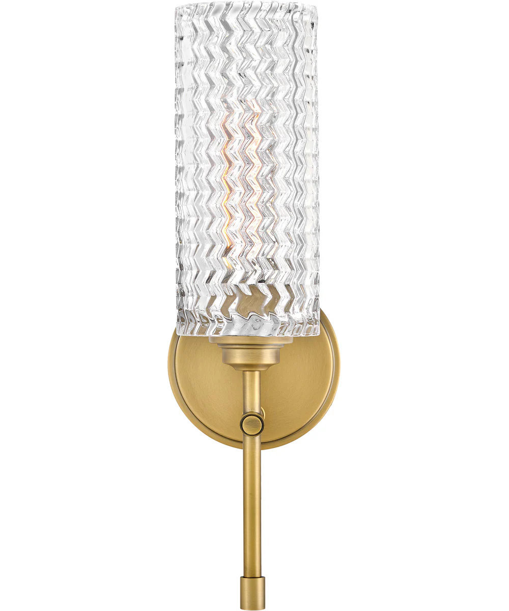 Elle 1-Light Medium Single Light Sconce in Heritage Brass - Image 4