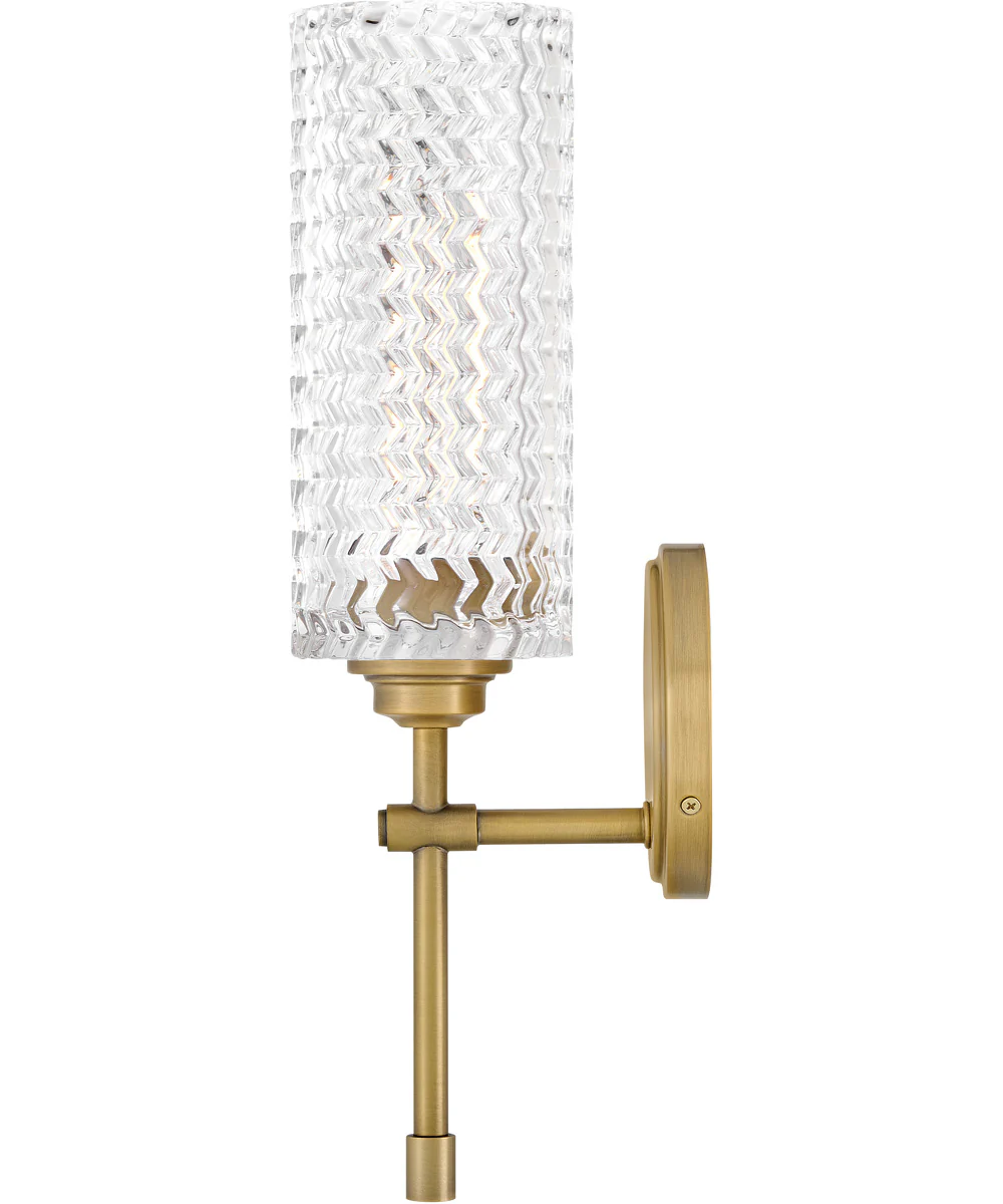 Elle 1-Light Medium Single Light Sconce in Heritage Brass - Image 5