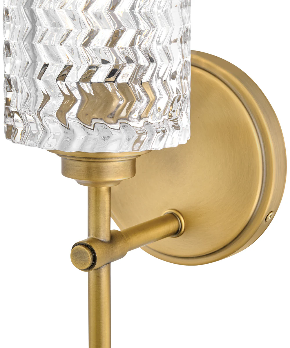 Elle 1-Light Medium Single Light Sconce in Heritage Brass - Image 6