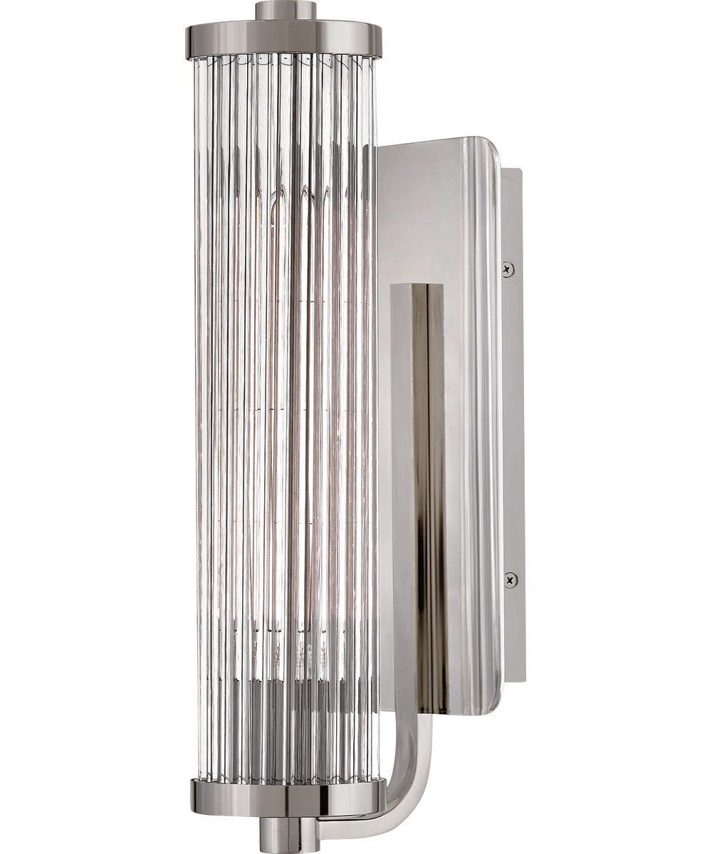 Ellery 1-Light Medium Single Light Sconce in Polished Nickel - Image 2