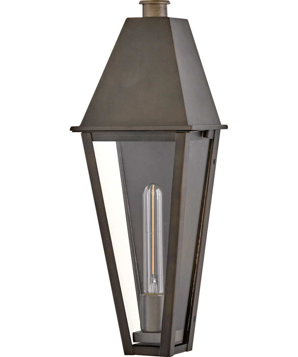 Endsley 1-Light Medium Wall Mount Lantern in Blackened Brass - Image 2