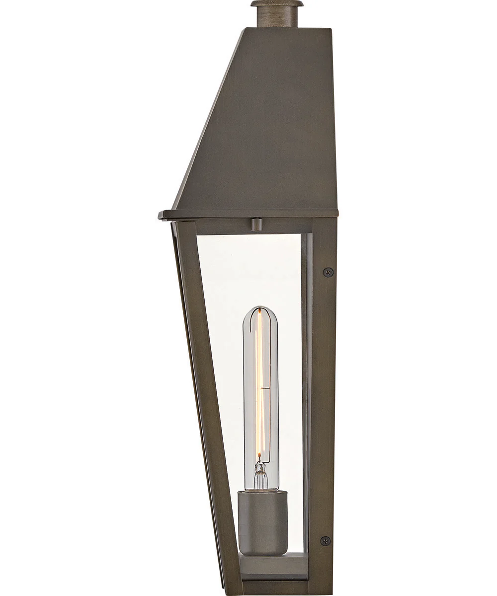 Endsley 1-Light Medium Wall Mount Lantern in Blackened Brass - Image 5