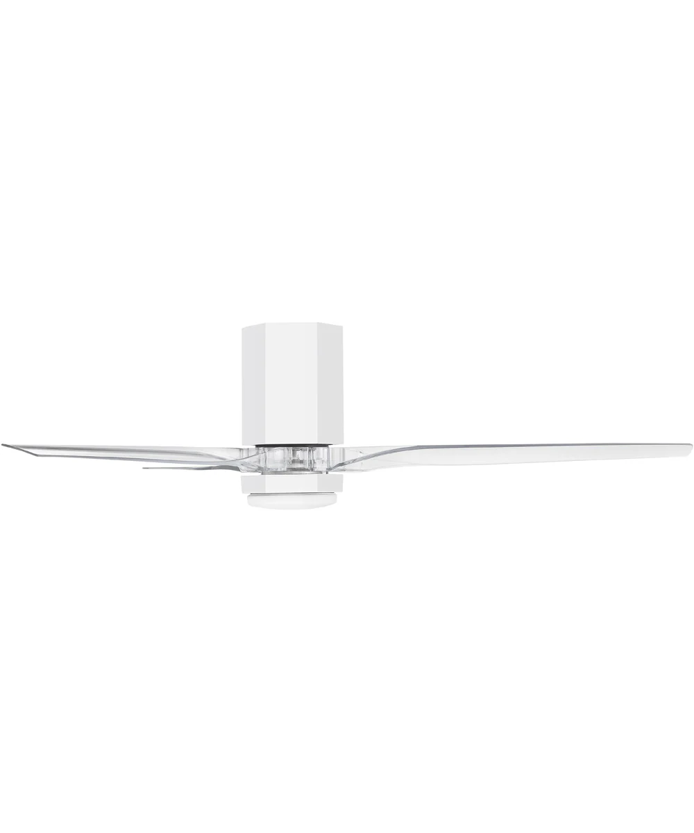 Facet 52" LED Smart Fan Matte White - Image 2