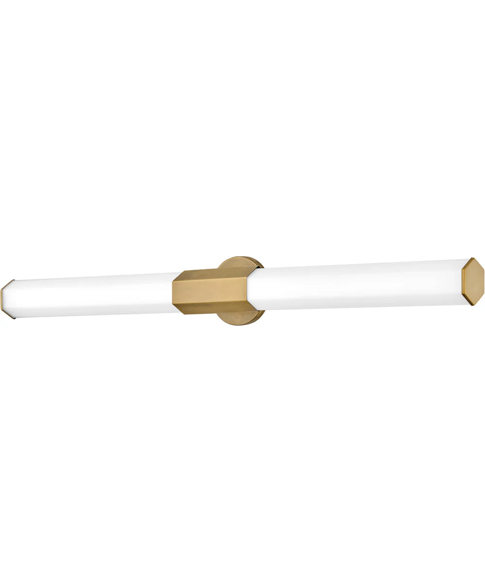 Facet LED-Light Extra Large LED Vanity in Heritage Brass - Image 4