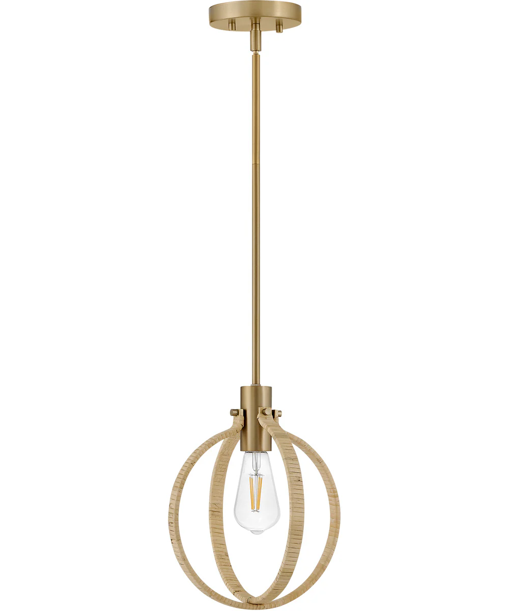 Fallon 1-Light Medium Pendant in Lacquered Brass - Image 2