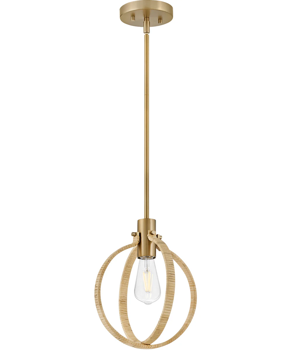 Fallon 1-Light Medium Pendant in Lacquered Brass - Image 3