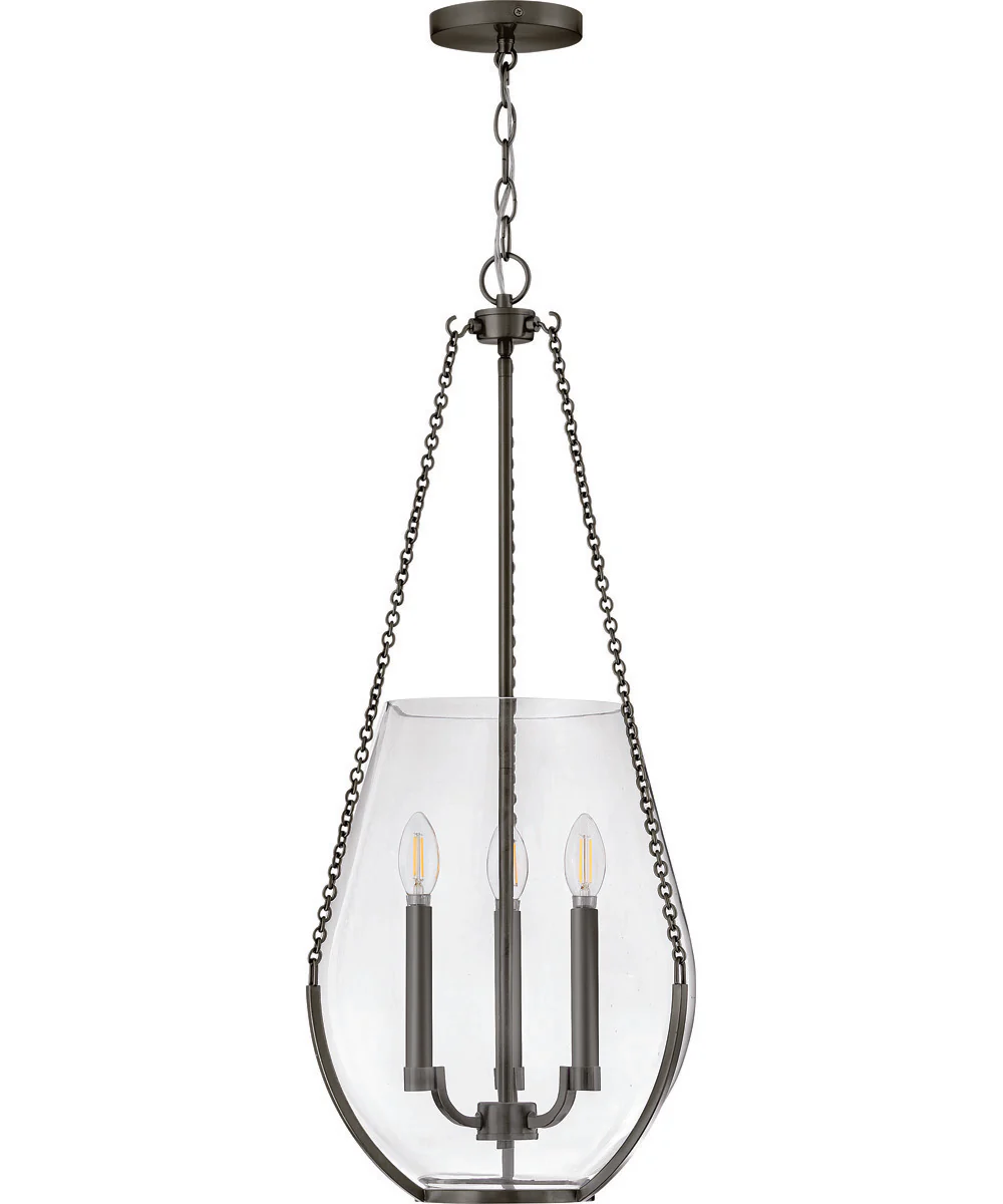 Farrin 3-Light Medium Pendant in Gunmetal - Image 2