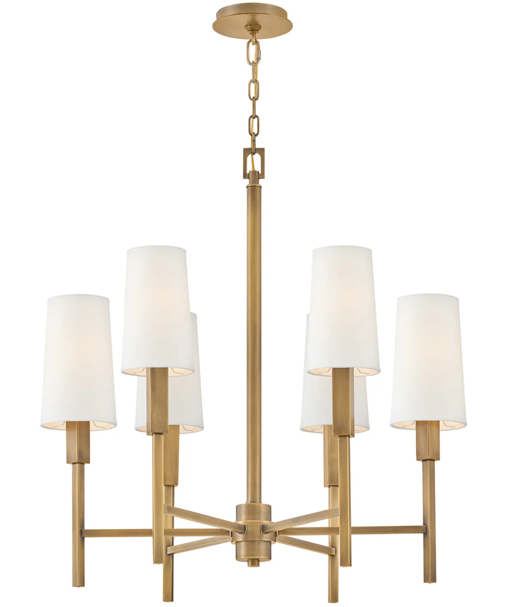 Fenwick 6-Light Medium Chandelier in Heritage Brass - Image 3