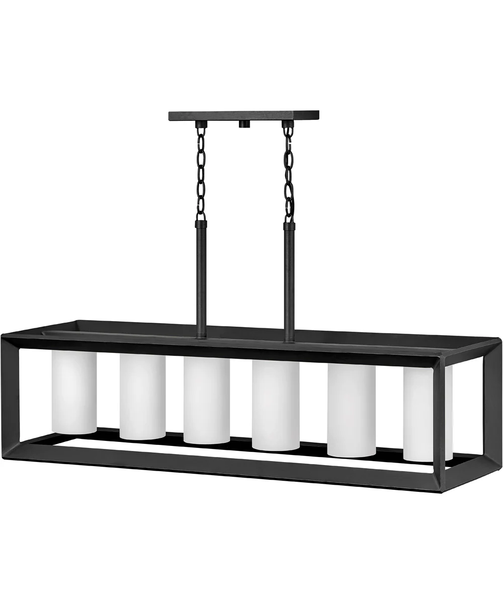Fitzgerald 3-Light Large Outdoor Post Top or Pier Mount Lantern in Textured Black