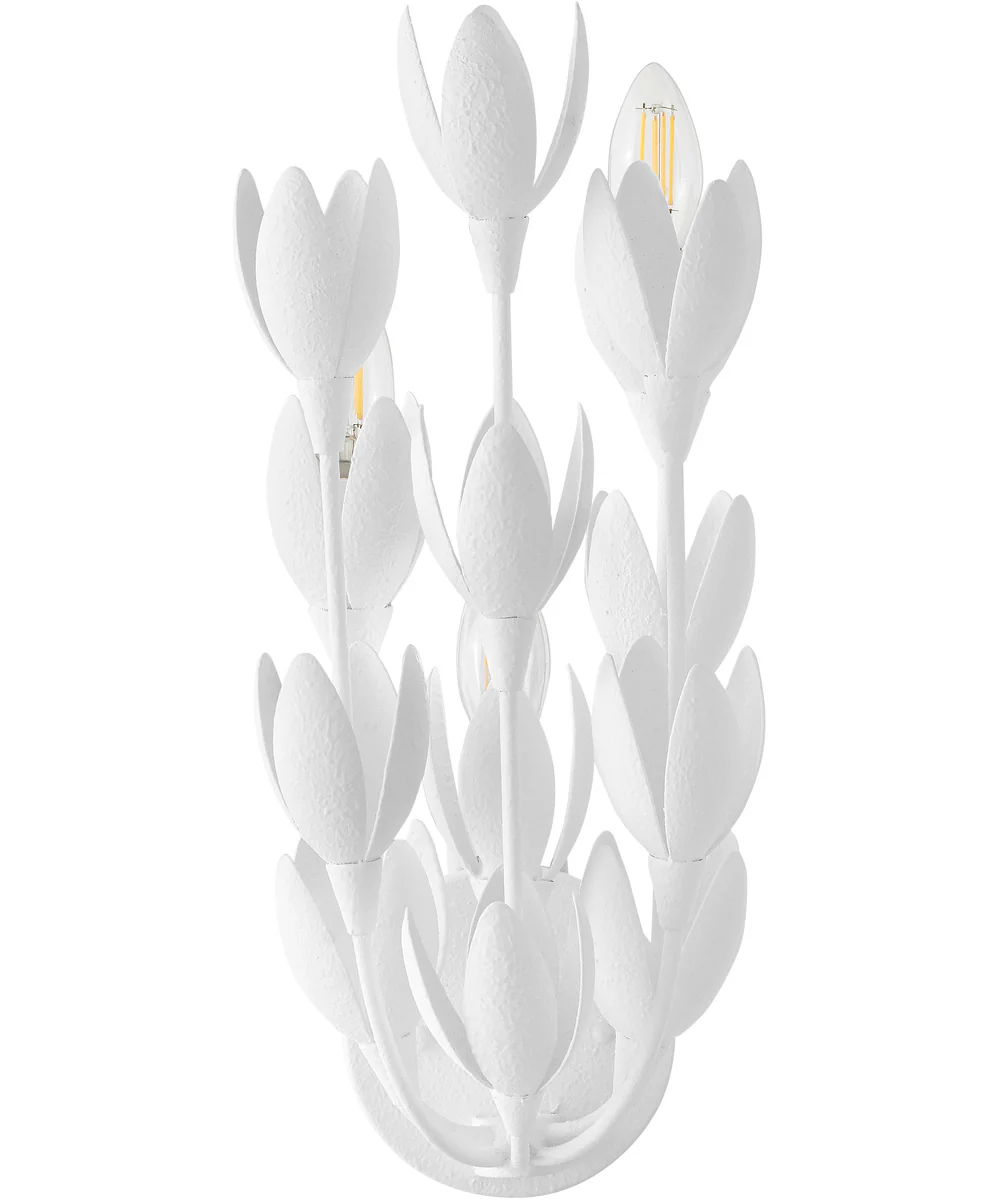 Flora 3-Light Large Sconce in Textured Plaster - Image 3