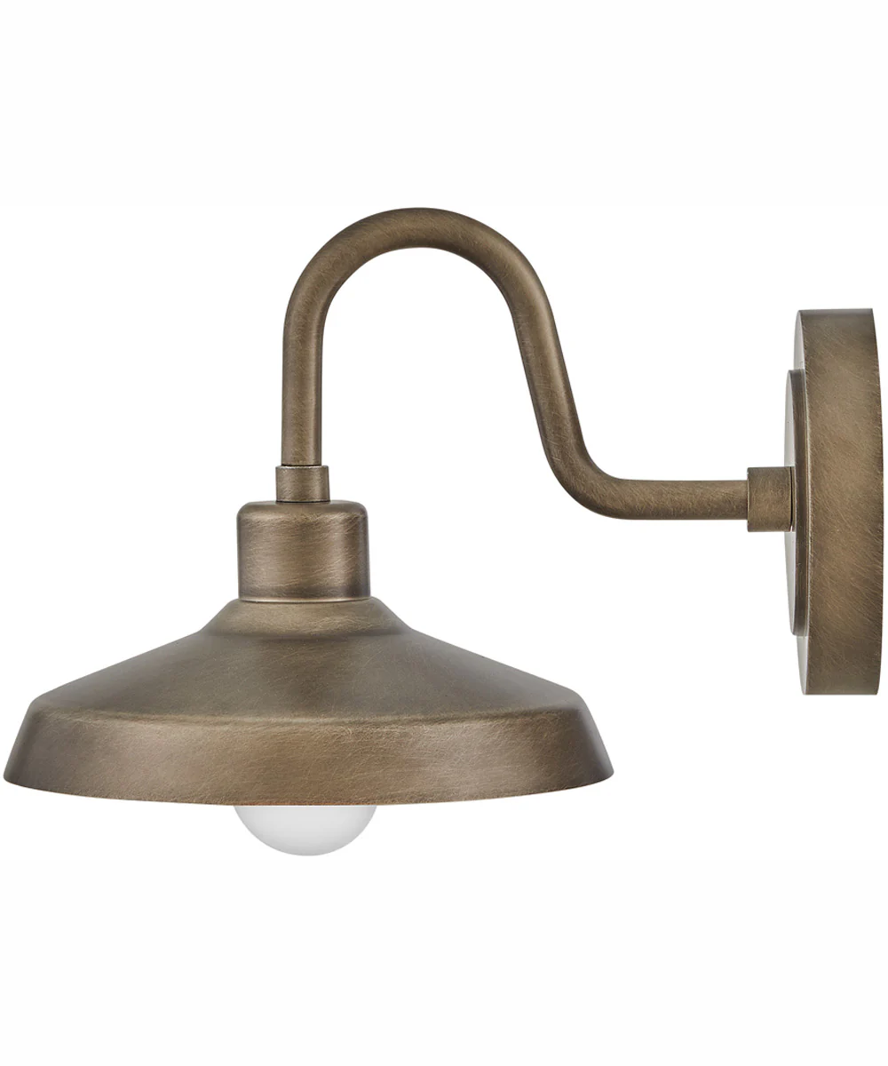 Forge Coastal Elements  1-Light Small Wall Mount Lantern in Burnished Bronze - Image 2