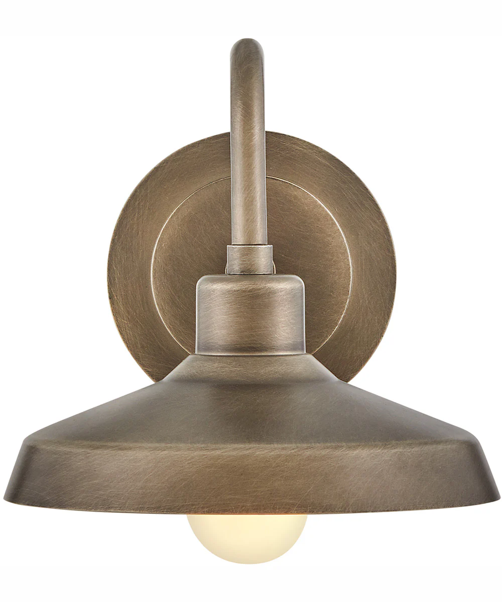 Forge Coastal Elements  1-Light Small Wall Mount Lantern in Burnished Bronze - Image 6