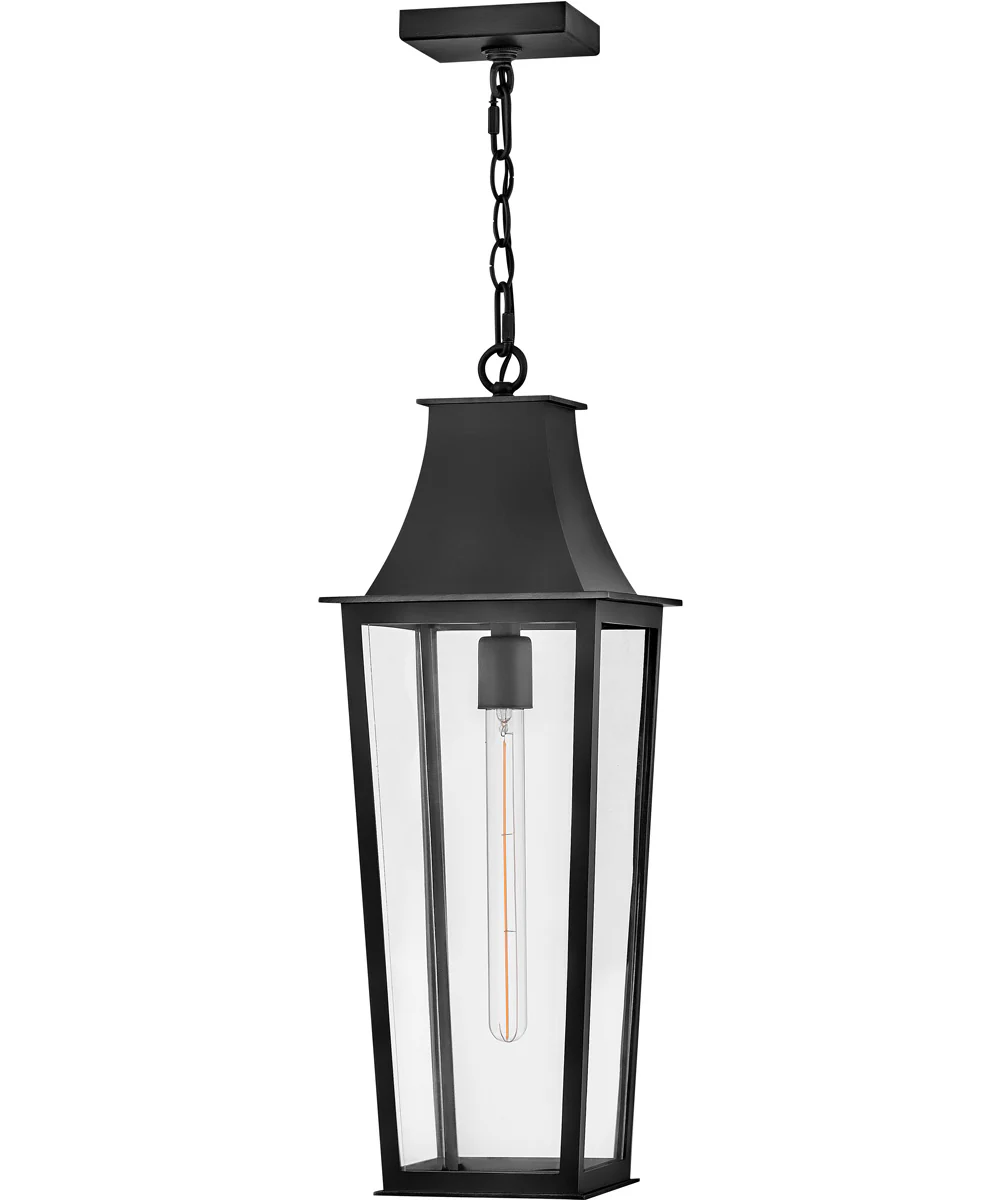 Georgetown Coastal Elements 1-Light Large Hanging Lantern in Black - Image 2