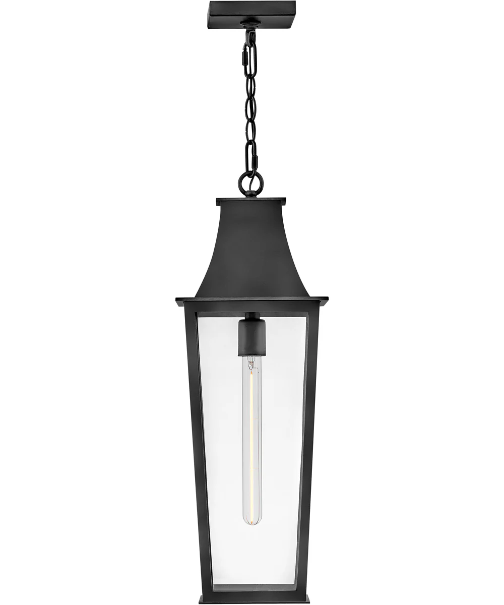 Georgetown Coastal Elements 1-Light Large Hanging Lantern in Black - Image 3