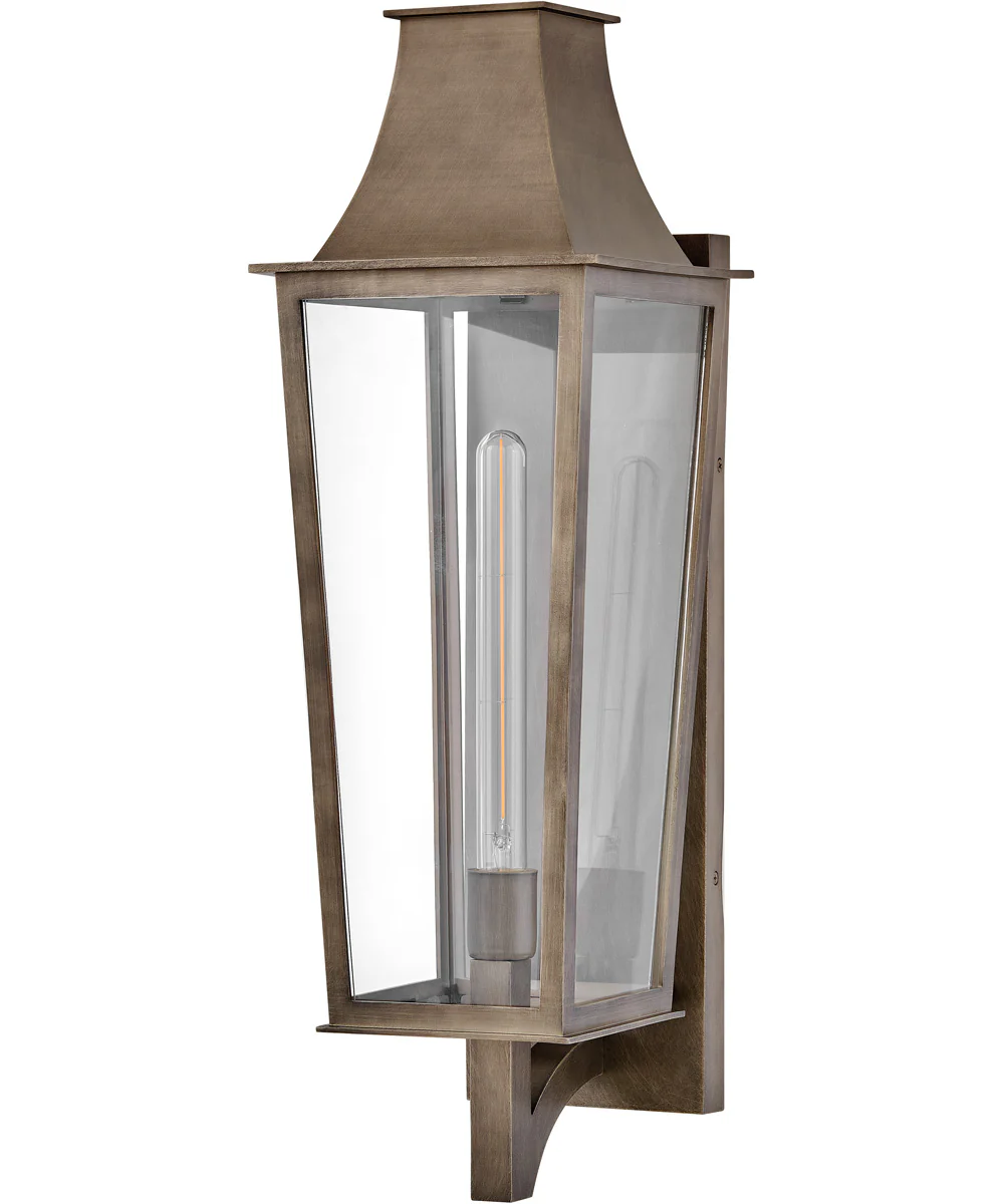 Georgetown Coastal Elements Coastal Elements 1-Light Large Wall Mount Lantern in Burnished Bronze - Image 2
