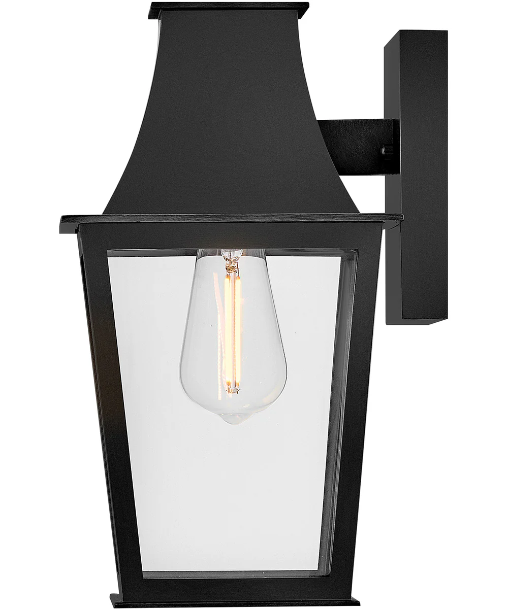 Georgetown Coastal Elements  1-Light Small Wall Mount Lantern in Black - Image 5