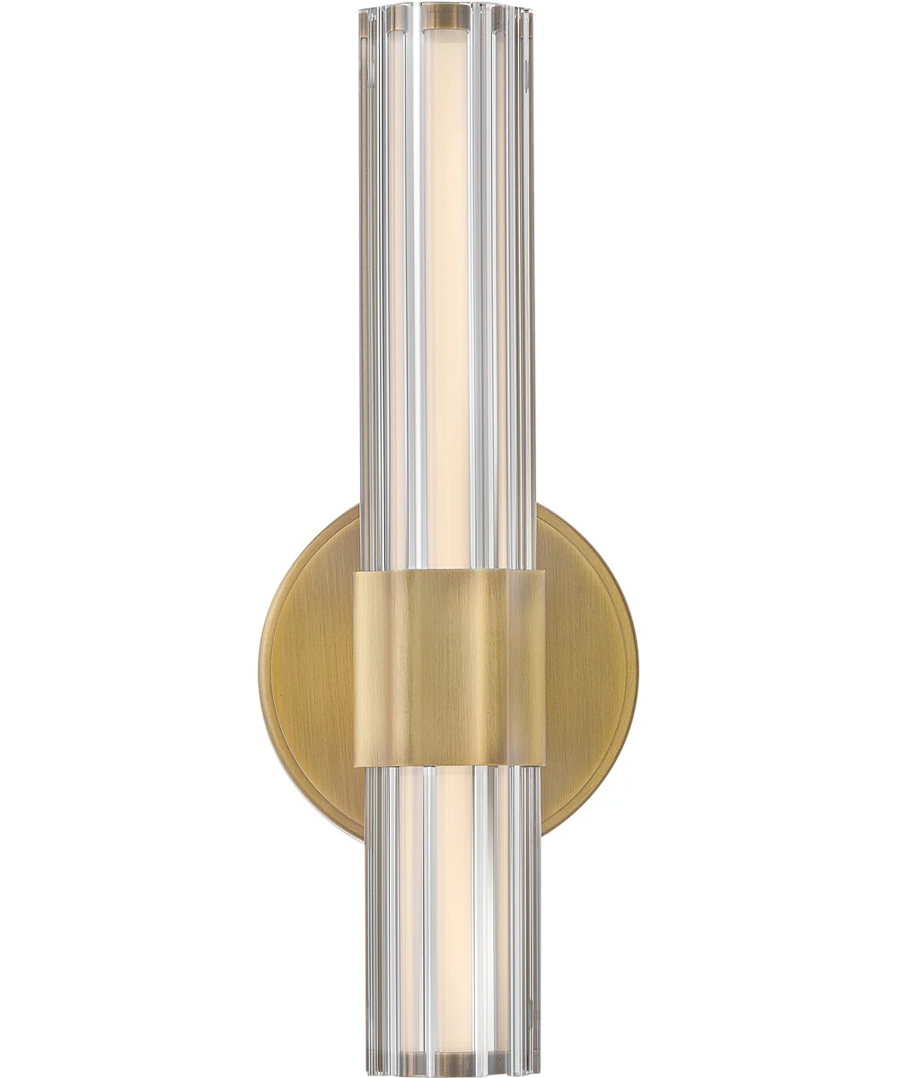 Georgette LED-Light Medium LED Sconce in Lacquered Brass - Image 3