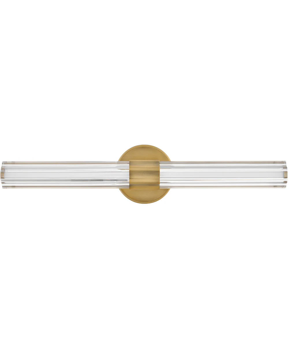 Georgette LED-Light Medium LED Vanity in Lacquered Brass - Image 2